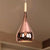 1 Bulb Teardrop Shade Hanging Light Fixture Contemporary Chrome/Rose Gold Metal Pendant Ceiling Light for Kitchen Rose Gold Clearhalo 'Ceiling Lights' 'Modern Pendants' 'Modern' 'Pendant Lights' 'Pendants' Lighting' 679452