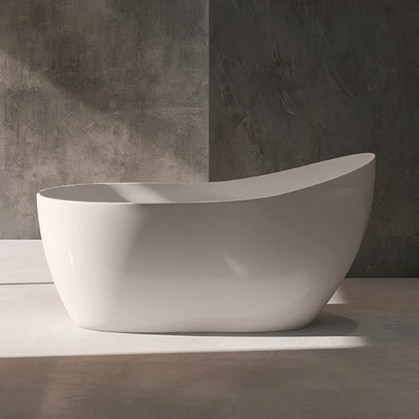 Modern Style Freestanding Soaking Bathtub Single Slipper Acrylic Bathtub for Bathroom White Tub Clearhalo 'Bathroom Remodel & Bathroom Fixtures' 'Bathtubs' 'Home Improvement' 'home_improvement' 'home_improvement_bathtubs' 'Showers & Bathtubs' 6795793