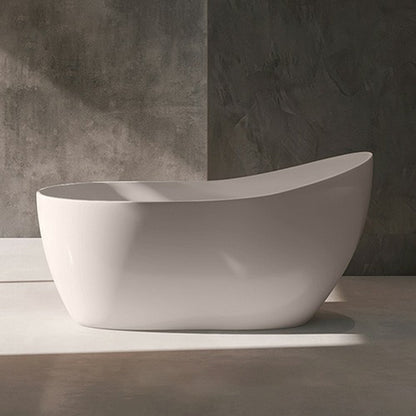 Modern Style Freestanding Soaking Bathtub Single Slipper Acrylic Bathtub for Bathroom White Tub Clearhalo 'Bathroom Remodel & Bathroom Fixtures' 'Bathtubs' 'Home Improvement' 'home_improvement' 'home_improvement_bathtubs' 'Showers & Bathtubs' 6795793