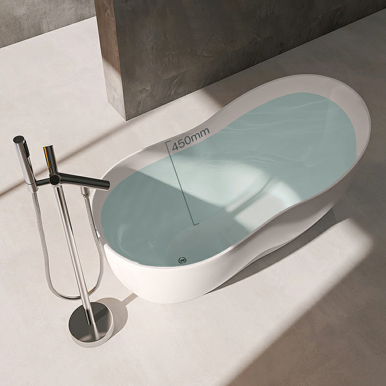 Modern Style Freestanding Soaking Bathtub Single Slipper Acrylic Bathtub for Bathroom Clearhalo 'Bathroom Remodel & Bathroom Fixtures' 'Bathtubs' 'Home Improvement' 'home_improvement' 'home_improvement_bathtubs' 'Showers & Bathtubs' 6795802
