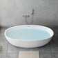 Modern Soaking Freestanding Bath Tub Acrylic Oval Bathtub with Overflow Trim Silver 67"L x 31"W x 24"H Tub with Wall Mounted Faucets Clearhalo 'Bathroom Remodel & Bathroom Fixtures' 'Bathtubs' 'Home Improvement' 'home_improvement' 'home_improvement_bathtubs' 'Showers & Bathtubs' 6795828