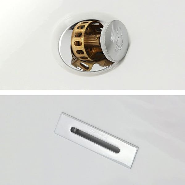 Contemporary Oval Acrylic Bathtub Soaking Drop-in Bathtub with Faucet Clearhalo 'Bathroom Remodel & Bathroom Fixtures' 'Bathtubs' 'Home Improvement' 'home_improvement' 'home_improvement_bathtubs' 'Showers & Bathtubs' 6795868