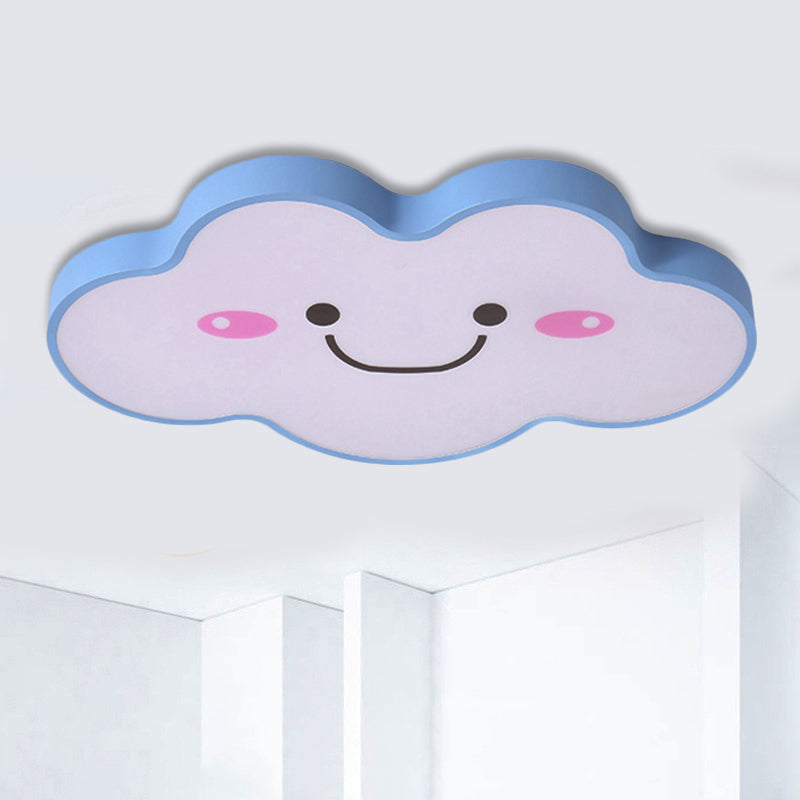 Kids Bedroom Smiling Cloud Ceiling Mount Light Acrylic Nordic Style Ceiling Fixture Clearhalo 'Ceiling Lights' 'Close To Ceiling Lights' 'Close to ceiling' 'Flush mount' Lighting' 679805