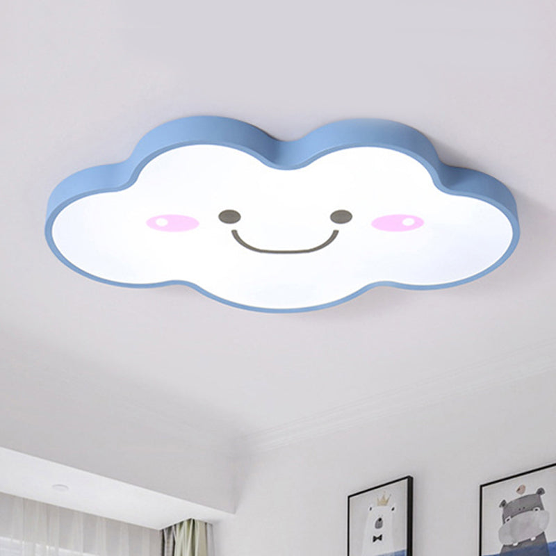 Kids Bedroom Smiling Cloud Ceiling Mount Light Acrylic Nordic Style Ceiling Fixture Clearhalo 'Ceiling Lights' 'Close To Ceiling Lights' 'Close to ceiling' 'Flush mount' Lighting' 679806