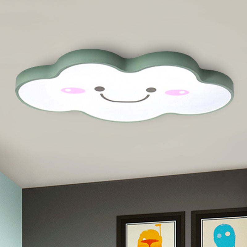 Kids Bedroom Smiling Cloud Ceiling Mount Light Acrylic Nordic Style Ceiling Fixture Clearhalo 'Ceiling Lights' 'Close To Ceiling Lights' 'Close to ceiling' 'Flush mount' Lighting' 679807