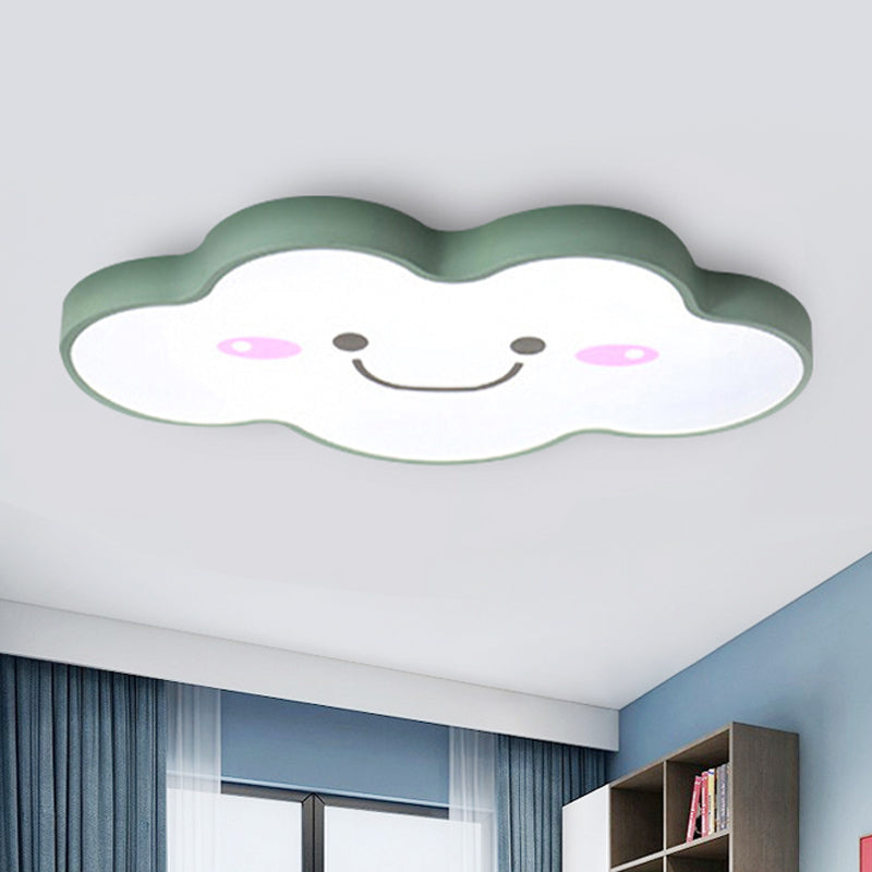Kids Bedroom Smiling Cloud Ceiling Mount Light Acrylic Nordic Style Ceiling Fixture Clearhalo 'Ceiling Lights' 'Close To Ceiling Lights' 'Close to ceiling' 'Flush mount' Lighting' 679808