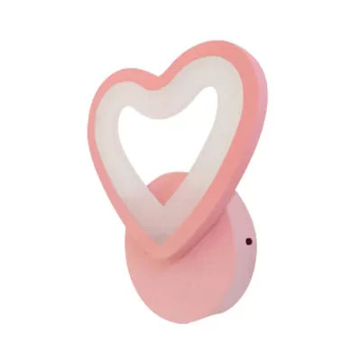 Kids Lovely Pattern Wall Light Acrylic Undertint LED Wall Sconce for Child Bedroom Pink B Clearhalo 'Wall Lamps & Sconces' 'Wall Lights' Lighting' 67984