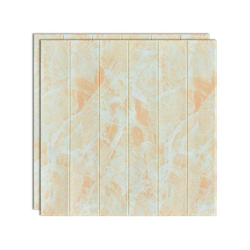 3D Embossed Interior Wall Paneling Peel and Stick Wood Effect Wall Paneling Light Yellow Clearhalo 'Flooring 'Home Improvement' 'home_improvement' 'home_improvement_wall_paneling' 'Wall Paneling' 'wall_paneling' 'Walls & Ceilings' Walls and Ceiling' 6799471