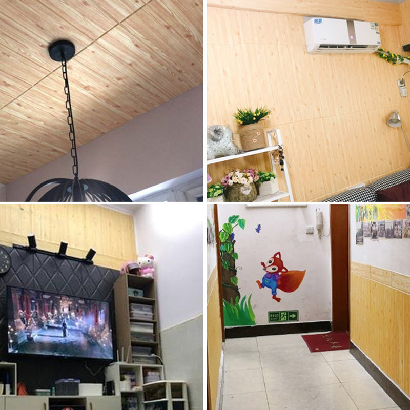 3D Embossed Interior Wall Paneling Peel and Stick Wood Effect Wall Paneling Clearhalo 'Flooring 'Home Improvement' 'home_improvement' 'home_improvement_wall_paneling' 'Wall Paneling' 'wall_paneling' 'Walls & Ceilings' Walls and Ceiling' 6799473