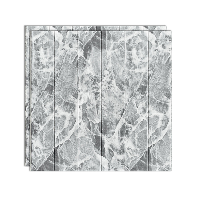 3D Embossed Interior Wall Paneling Peel and Stick Wood Effect Wall Paneling Light Gray-Black Clearhalo 'Flooring 'Home Improvement' 'home_improvement' 'home_improvement_wall_paneling' 'Wall Paneling' 'wall_paneling' 'Walls & Ceilings' Walls and Ceiling' 6799484