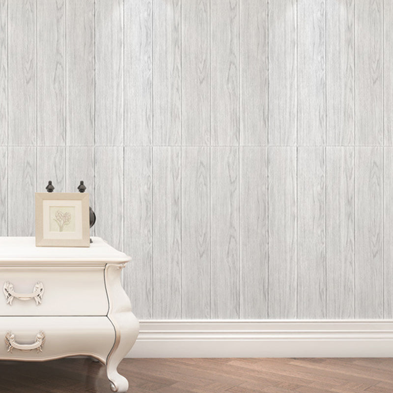 3D Embossed Interior Wall Paneling Peel and Stick Wood Effect Wall Paneling Gloss White 20-Piece Set Clearhalo 'Flooring 'Home Improvement' 'home_improvement' 'home_improvement_wall_paneling' 'Wall Paneling' 'wall_paneling' 'Walls & Ceilings' Walls and Ceiling' 6799489