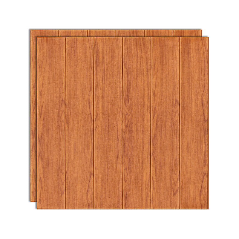 3D Embossed Interior Wall Paneling Peel and Stick Wood Effect Wall Paneling Red Brown Clearhalo 'Flooring 'Home Improvement' 'home_improvement' 'home_improvement_wall_paneling' 'Wall Paneling' 'wall_paneling' 'Walls & Ceilings' Walls and Ceiling' 6799493