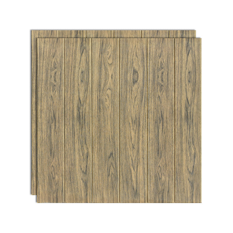 3D Embossed Interior Wall Paneling Peel and Stick Wood Effect Wall Paneling Yellow-Brown Clearhalo 'Flooring 'Home Improvement' 'home_improvement' 'home_improvement_wall_paneling' 'Wall Paneling' 'wall_paneling' 'Walls & Ceilings' Walls and Ceiling' 6799495