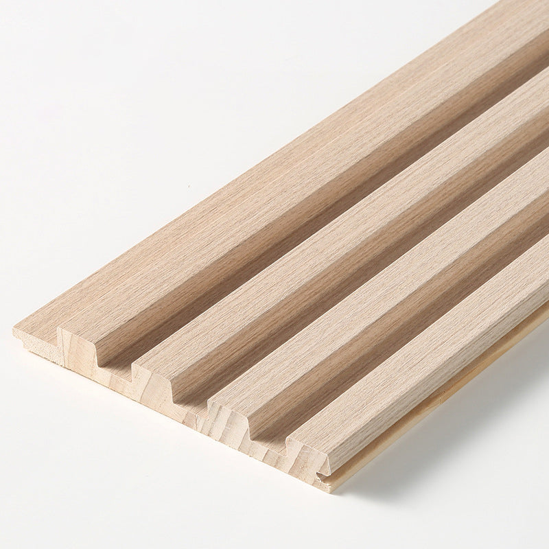Contemporary Wall Plank Solid Wood Nail Wall Plank for Living Room Beige Clearhalo 'Flooring 'Home Improvement' 'home_improvement' 'home_improvement_wall_paneling' 'Wall Paneling' 'wall_paneling' 'Walls & Ceilings' Walls and Ceiling' 6799599