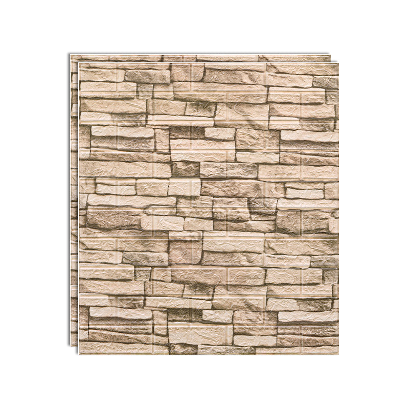 Industrial Wall Plank 3D Brick Bathroom Living Room Wall Panels Set of 10 White Clearhalo 'Flooring 'Home Improvement' 'home_improvement' 'home_improvement_wall_paneling' 'Wall Paneling' 'wall_paneling' 'Walls & Ceilings' Walls and Ceiling' 6799624