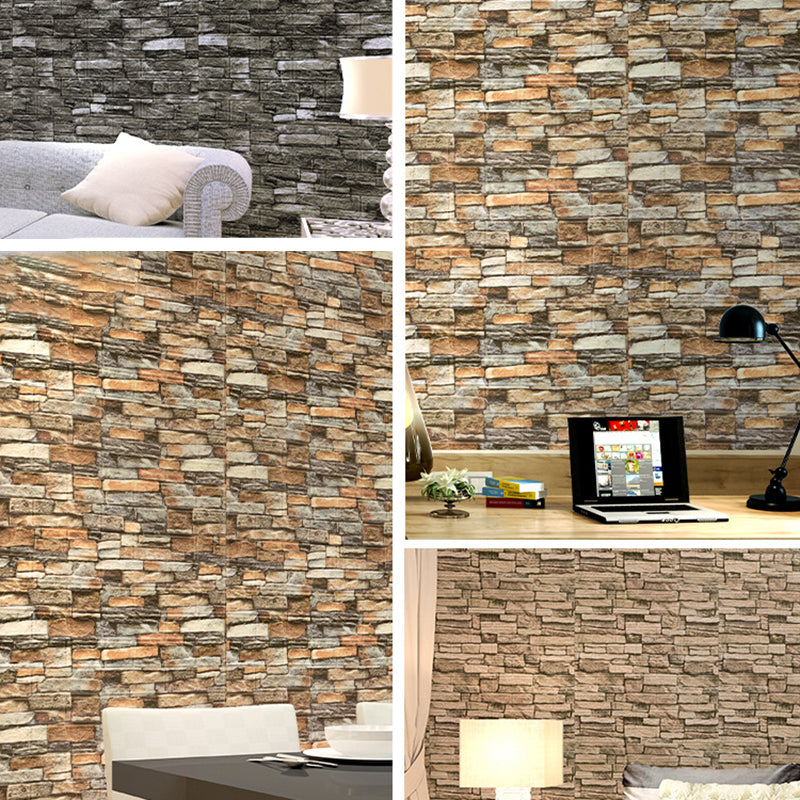 Industrial Wall Plank 3D Brick Bathroom Living Room Wall Panels Set of 10 Clearhalo 'Flooring 'Home Improvement' 'home_improvement' 'home_improvement_wall_paneling' 'Wall Paneling' 'wall_paneling' 'Walls & Ceilings' Walls and Ceiling' 6799627