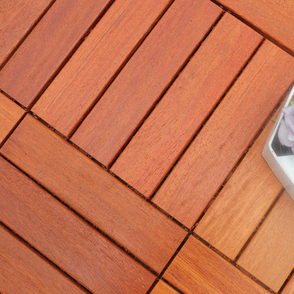 Tradition Oak Floor Tile Water Resistant Click Lock Wooden Floor for Living Room Red Wood 12" x 12" Clearhalo 'Flooring 'Hardwood Flooring' 'hardwood_flooring' 'Home Improvement' 'home_improvement' 'home_improvement_hardwood_flooring' Walls and Ceiling' 6799665