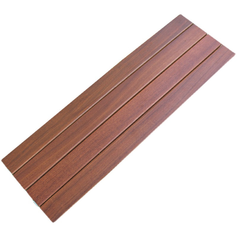 Smooth Teak Floor Tile Water Resistant Click Lock Wooden Floor for Living Room Clearhalo 'Flooring 'Hardwood Flooring' 'hardwood_flooring' 'Home Improvement' 'home_improvement' 'home_improvement_hardwood_flooring' Walls and Ceiling' 6799689