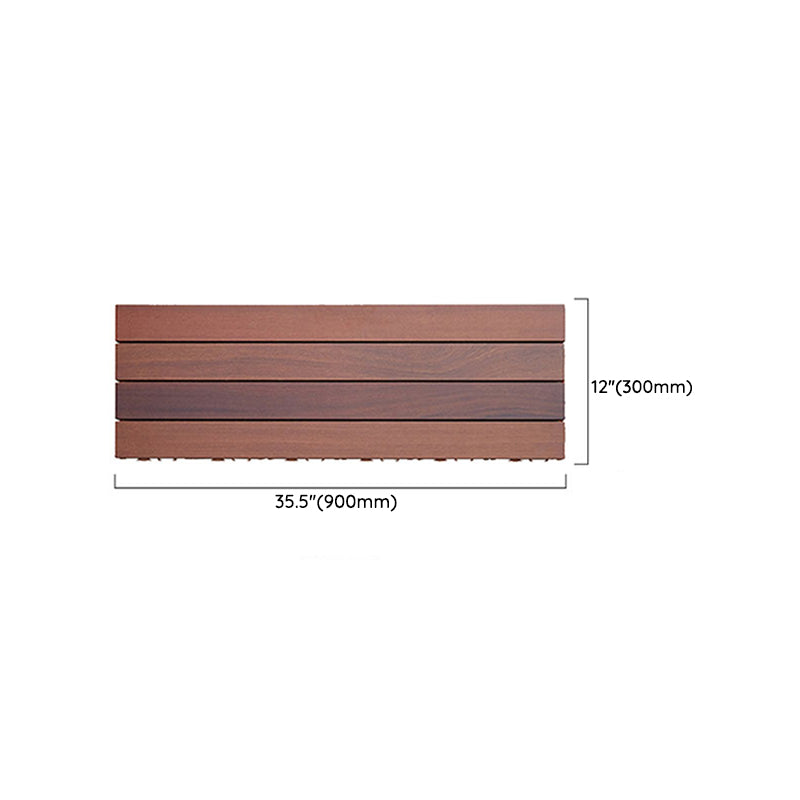 Smooth Teak Floor Tile Water Resistant Click Lock Wooden Floor for Living Room Clearhalo 'Flooring 'Hardwood Flooring' 'hardwood_flooring' 'Home Improvement' 'home_improvement' 'home_improvement_hardwood_flooring' Walls and Ceiling' 6799698