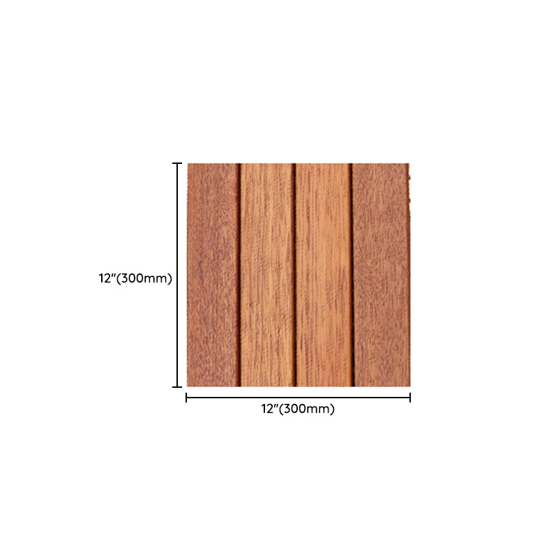 Tradition Teak Floor Tile Water Resistant Click Lock Wooden Floor for Patio Garden Clearhalo 'Flooring 'Hardwood Flooring' 'hardwood_flooring' 'Home Improvement' 'home_improvement' 'home_improvement_hardwood_flooring' Walls and Ceiling' 6799714