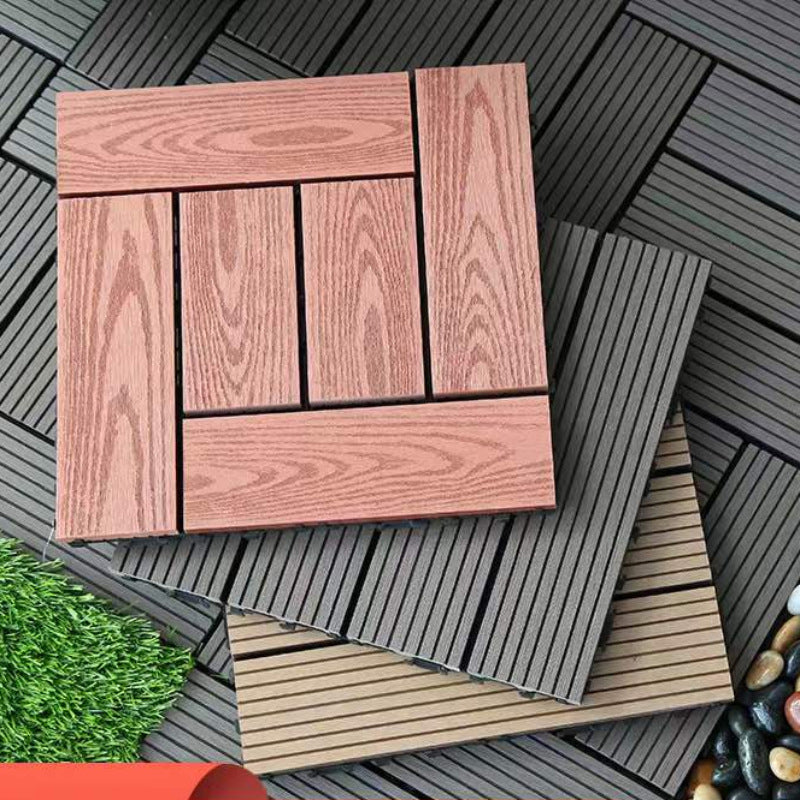 Rectangle Engineered Floor Tile Water Resistant Parquet Wooden Floor for Balcony Clearhalo 'Flooring 'Hardwood Flooring' 'hardwood_flooring' 'Home Improvement' 'home_improvement' 'home_improvement_hardwood_flooring' Walls and Ceiling' 6799717