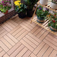 Square Engineered Wooden Floor Water Resistant Smooth Floor Tile for Patio Garden Brown Clearhalo 'Flooring 'Hardwood Flooring' 'hardwood_flooring' 'Home Improvement' 'home_improvement' 'home_improvement_hardwood_flooring' Walls and Ceiling' 6799749