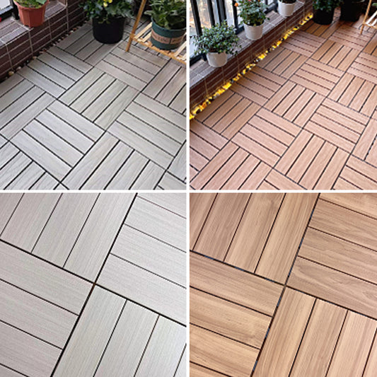 Square Engineered Wooden Floor Water Resistant Smooth Floor Tile for Patio Garden Clearhalo 'Flooring 'Hardwood Flooring' 'hardwood_flooring' 'Home Improvement' 'home_improvement' 'home_improvement_hardwood_flooring' Walls and Ceiling' 6799754