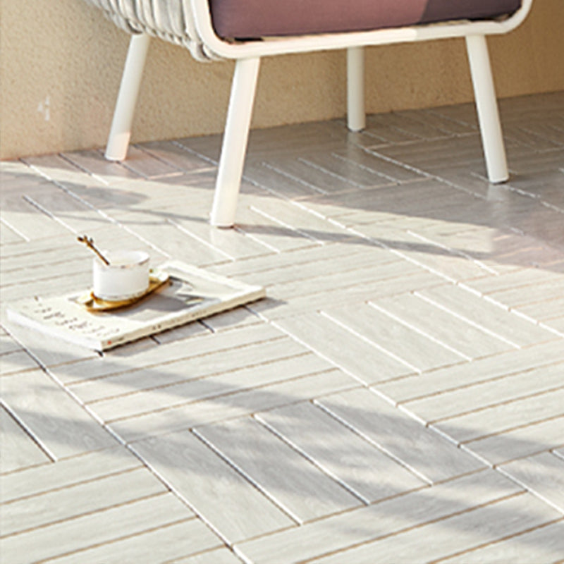 Square Engineered Wooden Floor Water Resistant Smooth Floor Tile for Patio Garden Silver Gray Clearhalo 'Flooring 'Hardwood Flooring' 'hardwood_flooring' 'Home Improvement' 'home_improvement' 'home_improvement_hardwood_flooring' Walls and Ceiling' 6799766