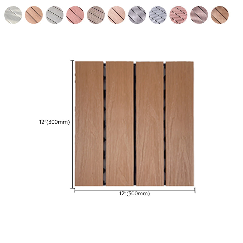 Square Engineered Wooden Floor Water Resistant Smooth Floor Tile for Patio Garden Clearhalo 'Flooring 'Hardwood Flooring' 'hardwood_flooring' 'Home Improvement' 'home_improvement' 'home_improvement_hardwood_flooring' Walls and Ceiling' 6799767