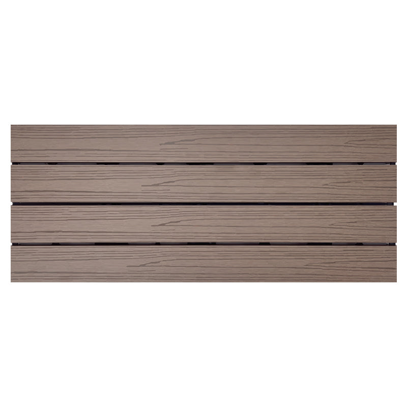 Smooth Water Resistant Floor Tile Rectangle Engineered Wooden Floor for Patio Garden Brown Clearhalo 'Flooring 'Hardwood Flooring' 'hardwood_flooring' 'Home Improvement' 'home_improvement' 'home_improvement_hardwood_flooring' Walls and Ceiling' 6799773