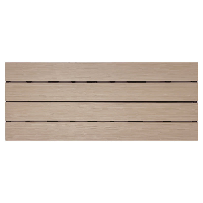 Smooth Water Resistant Floor Tile Rectangle Engineered Wooden Floor for Patio Garden Off-White Clearhalo 'Flooring 'Hardwood Flooring' 'hardwood_flooring' 'Home Improvement' 'home_improvement' 'home_improvement_hardwood_flooring' Walls and Ceiling' 6799775