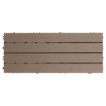Smooth Water Resistant Floor Tile Rectangle Engineered Wooden Floor for Patio Garden Coffee Clearhalo 'Flooring 'Hardwood Flooring' 'hardwood_flooring' 'Home Improvement' 'home_improvement' 'home_improvement_hardwood_flooring' Walls and Ceiling' 6799778