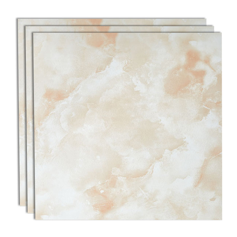 Indoor Square Vinyl Tile Peel and Stick Dirt Resistant Vinyl Tile Yellow White 24"L x 24"W Clearhalo 'Flooring 'Home Improvement' 'home_improvement' 'home_improvement_vinyl_flooring' 'Vinyl Flooring' 'vinyl_flooring' Walls and Ceiling' 6799825