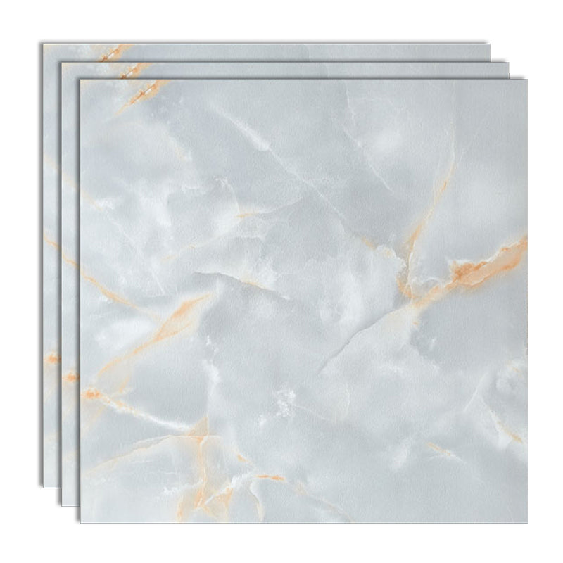 Indoor Square Vinyl Tile Peel and Stick Dirt Resistant Vinyl Tile Pewter 24"L x 24"W Clearhalo 'Flooring 'Home Improvement' 'home_improvement' 'home_improvement_vinyl_flooring' 'Vinyl Flooring' 'vinyl_flooring' Walls and Ceiling' 6799834