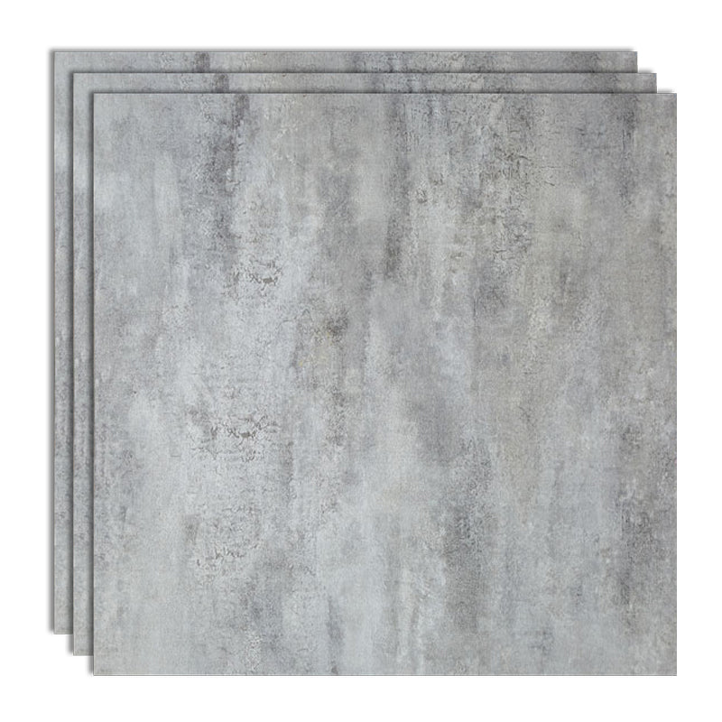 Indoor Square Vinyl Tile Peel and Stick Dirt Resistant Vinyl Tile Light Heather Gray 24"L x 24"W Clearhalo 'Flooring 'Home Improvement' 'home_improvement' 'home_improvement_vinyl_flooring' 'Vinyl Flooring' 'vinyl_flooring' Walls and Ceiling' 6799846
