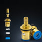 Contemporary Faucet Knob Handle 1 Hole Low Arc Solid Brass Faucet Clearhalo 'bathroom_sink_faucets' 'Conjuntos de Torneiras de Lavatório e Banheiro' 'home_improvement' 'home_improvement_bathroom_sink_faucets' 'Mobiliário Doméstico' 'Página inicial' 'Renovação e equipamento de casa de banho' 'Torneira para lavatório de banheiro' 6799882