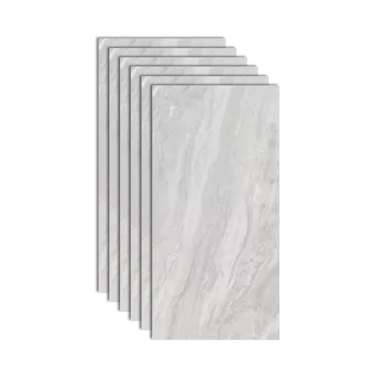 Floor & Wall Tile Marble Print Rectangle Living Room Indoor Floor Tile Gray-White Clearhalo 'Floor Tiles & Wall Tiles' 'floor_tiles_wall_tiles' 'Flooring 'Home Improvement' 'home_improvement' 'home_improvement_floor_tiles_wall_tiles' Walls and Ceiling' 6800059