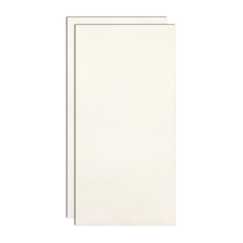 Indoor Floor Tile Solid Rectangle Porcelain Living Room Wall Tile Off-White Clearhalo 'Floor Tiles & Wall Tiles' 'floor_tiles_wall_tiles' 'Flooring 'Home Improvement' 'home_improvement' 'home_improvement_floor_tiles_wall_tiles' Walls and Ceiling' 6800076