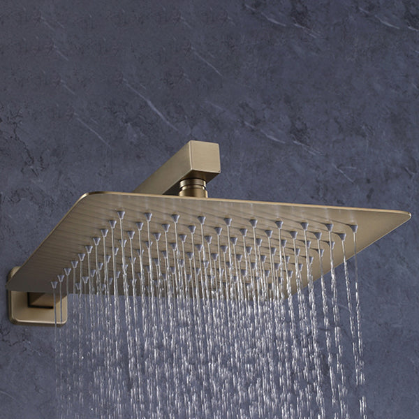 Shower System Square Rain Massage Handheld Shower Wall Mounted Shower Head Clearhalo 'Bathroom Remodel & Bathroom Fixtures' 'Home Improvement' 'home_improvement' 'home_improvement_shower_faucets' 'Shower Faucets & Systems' 'shower_faucets' 'Showers & Bathtubs Plumbing' 'Showers & Bathtubs' 6800137