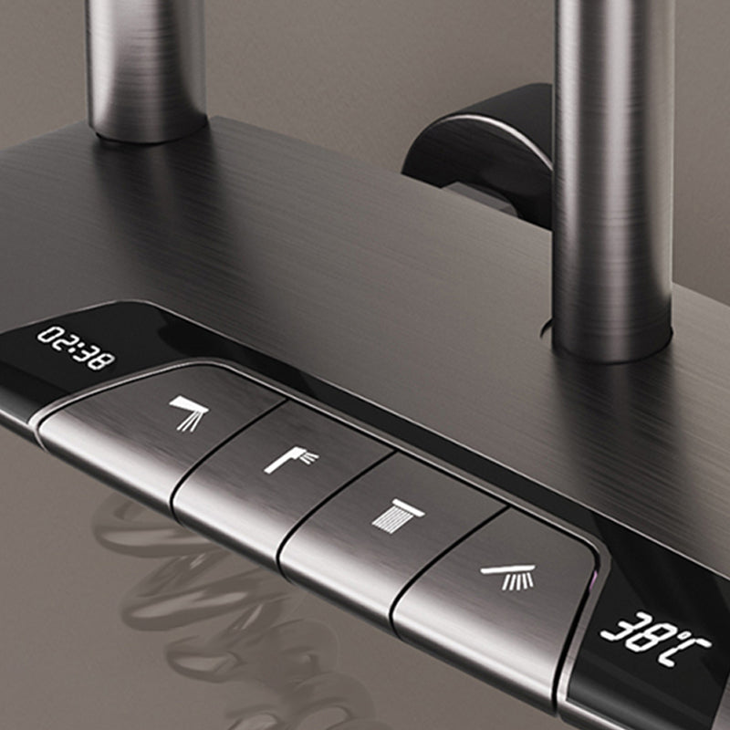 Modern Shower Head Combo Brass Swivel Slide Bar Included Wall Mounted Shower System Clearhalo 'Bathroom Remodel & Bathroom Fixtures' 'Home Improvement' 'home_improvement' 'home_improvement_shower_faucets' 'Shower Faucets & Systems' 'shower_faucets' 'Showers & Bathtubs Plumbing' 'Showers & Bathtubs' 6800247