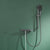 Modern Shower Head Combo Brass Adjustable Shower Head Wall Mounted Shower Faucet Gun Grey Clearhalo 'Bathroom Remodel & Bathroom Fixtures' 'Home Improvement' 'home_improvement' 'home_improvement_shower_faucets' 'Shower Faucets & Systems' 'shower_faucets' 'Showers & Bathtubs Plumbing' 'Showers & Bathtubs' 6800257