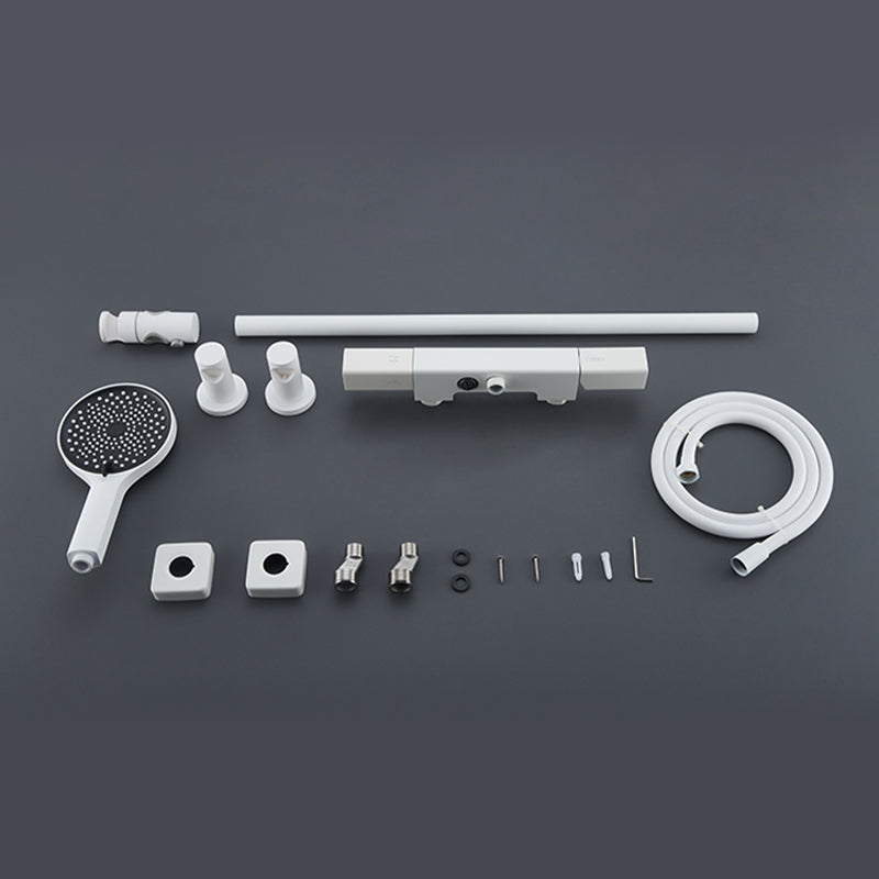 Modern Shower Head Combo Brass Adjustable Shower Head Wall Mounted Shower Faucet Clearhalo 'Bathroom Remodel & Bathroom Fixtures' 'Home Improvement' 'home_improvement' 'home_improvement_shower_faucets' 'Shower Faucets & Systems' 'shower_faucets' 'Showers & Bathtubs Plumbing' 'Showers & Bathtubs' 6800268