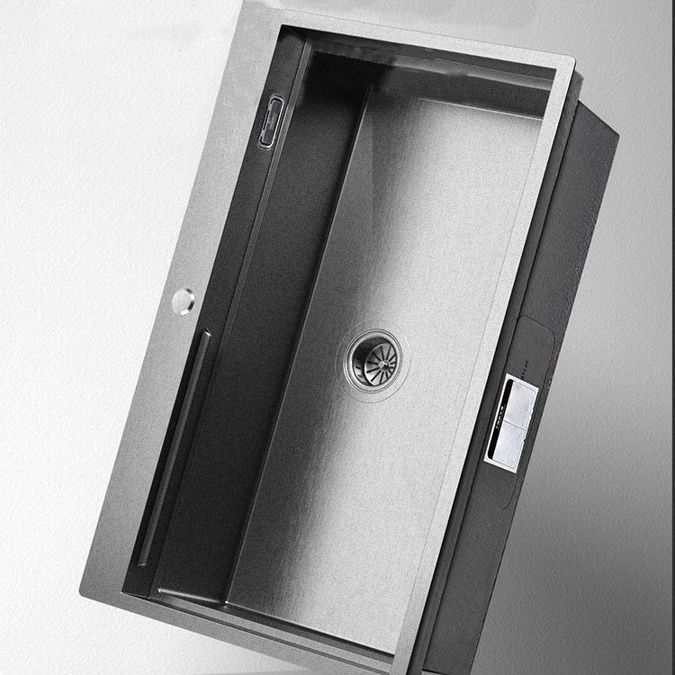 Modern Style Sink Stainless Steel Noise-cancelling Design Sink for Kitchen Clearhalo 'Home Improvement' 'home_improvement' 'home_improvement_kitchen_sinks' 'Kitchen Remodel & Kitchen Fixtures' 'Kitchen Sinks & Faucet Components' 'Kitchen Sinks' 'kitchen_sinks' 6800278