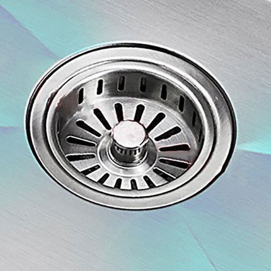 Modern Style Sink Stainless Steel Noise-cancelling Design Sink for Kitchen Clearhalo 'Home Improvement' 'home_improvement' 'home_improvement_kitchen_sinks' 'Kitchen Remodel & Kitchen Fixtures' 'Kitchen Sinks & Faucet Components' 'Kitchen Sinks' 'kitchen_sinks' 6800289