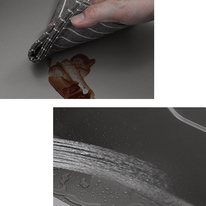 Modern Style Kitchen Sink Stainless Steel Drop-In Noise-cancelling Design Kitchen Sink Clearhalo 'Home Improvement' 'home_improvement' 'home_improvement_kitchen_sinks' 'Kitchen Remodel & Kitchen Fixtures' 'Kitchen Sinks & Faucet Components' 'Kitchen Sinks' 'kitchen_sinks' 6800340