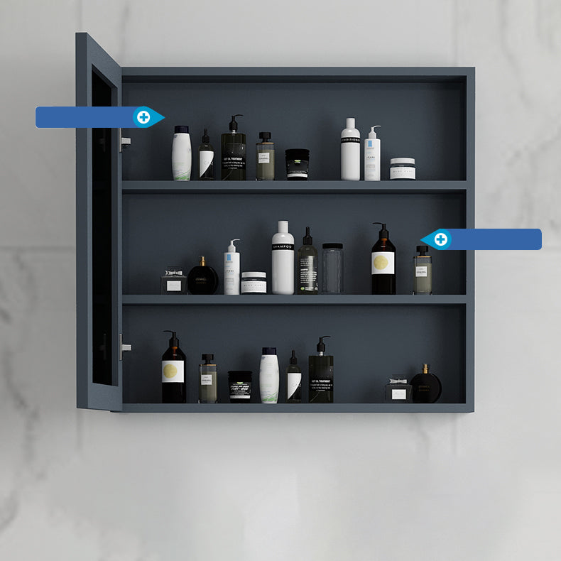Blue Bathroom Vanity Metal Frame Single Sink Rectangle Mirror Bath Vanity with 2 Doors Clearhalo 'Bathroom Remodel & Bathroom Fixtures' 'Bathroom Vanities' 'bathroom_vanities' 'Home Improvement' 'home_improvement' 'home_improvement_bathroom_vanities' 6800449