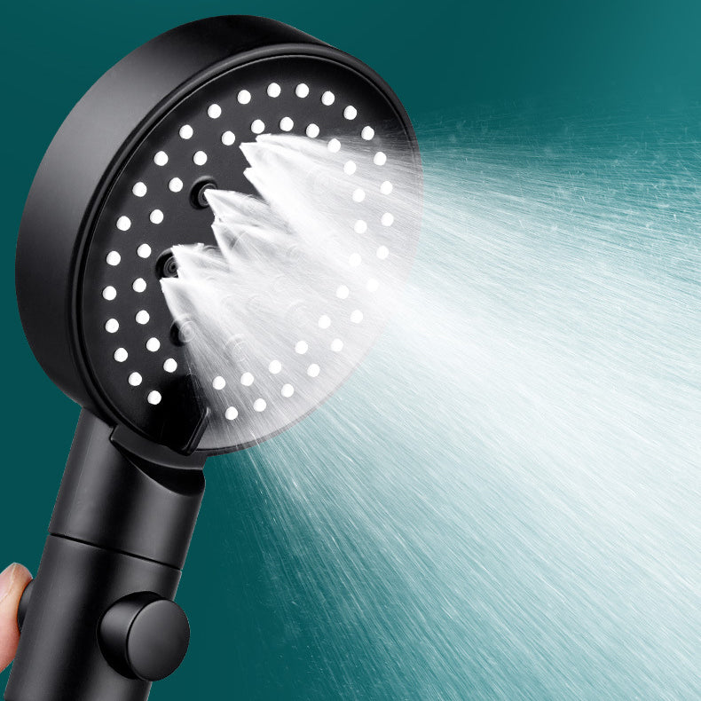 Round Pressurized Shower Head 6-Setting Adjustable Water Flow Handheld Shower Head Clearhalo 'Bathroom Remodel & Bathroom Fixtures' 'Home Improvement' 'home_improvement' 'home_improvement_shower_heads' 'Shower Heads' 'shower_heads' 'Showers & Bathtubs Plumbing' 'Showers & Bathtubs' 6800611