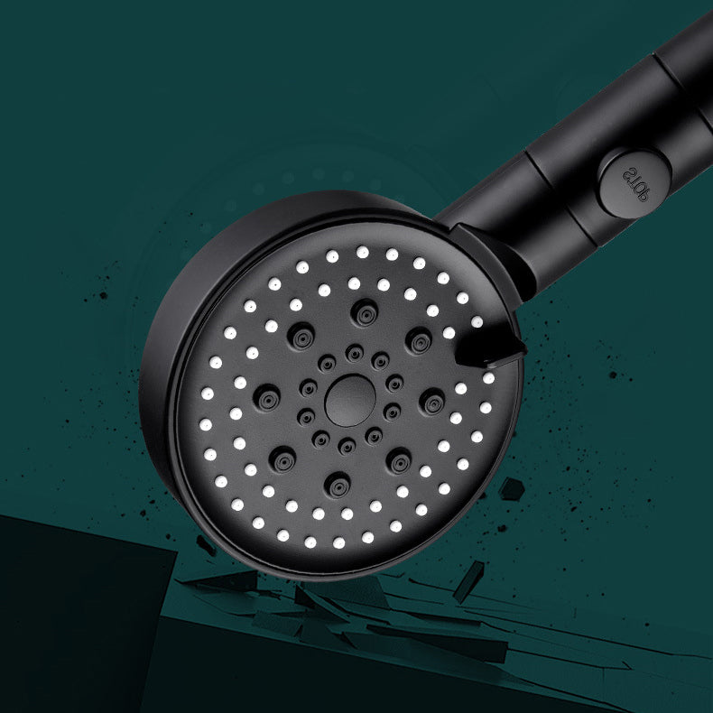 Round Pressurized Shower Head 6-Setting Adjustable Water Flow Handheld Shower Head Clearhalo 'Bathroom Remodel & Bathroom Fixtures' 'Home Improvement' 'home_improvement' 'home_improvement_shower_heads' 'Shower Heads' 'shower_heads' 'Showers & Bathtubs Plumbing' 'Showers & Bathtubs' 6800620