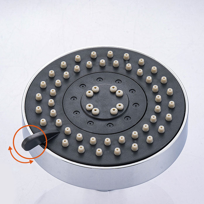 Round Small Top Shower Head Wall-Mount Adjustable Shower Head Clearhalo 'Bathroom Remodel & Bathroom Fixtures' 'Home Improvement' 'home_improvement' 'home_improvement_shower_heads' 'Shower Heads' 'shower_heads' 'Showers & Bathtubs Plumbing' 'Showers & Bathtubs' 6800648