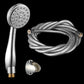 Contemporary Shower Head Metal Handheld Shower Head with Adjustable Water Flow Matte Silver Shower Heads & Hose & Wall pedestal Clearhalo 'Bathroom Remodel & Bathroom Fixtures' 'Home Improvement' 'home_improvement' 'home_improvement_shower_heads' 'Shower Heads' 'shower_heads' 'Showers & Bathtubs Plumbing' 'Showers & Bathtubs' 6800719